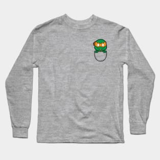 michaelangelo in the pocket Long Sleeve T-Shirt